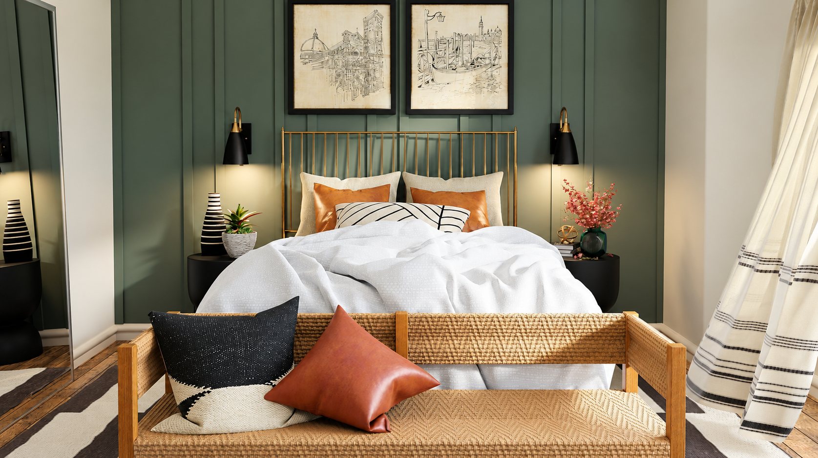 Chambre décorée